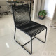 Conjunto Mesa Boston Aluminio  e Cadeiras Doha em Cordão - Design Studio MA